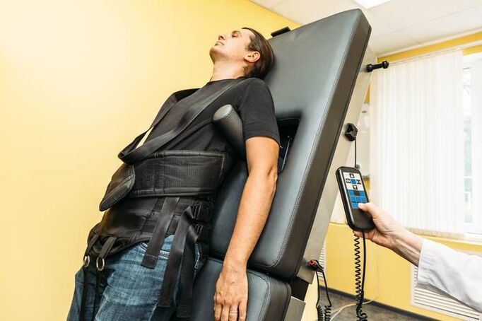 rugtractie voor osteochondrose